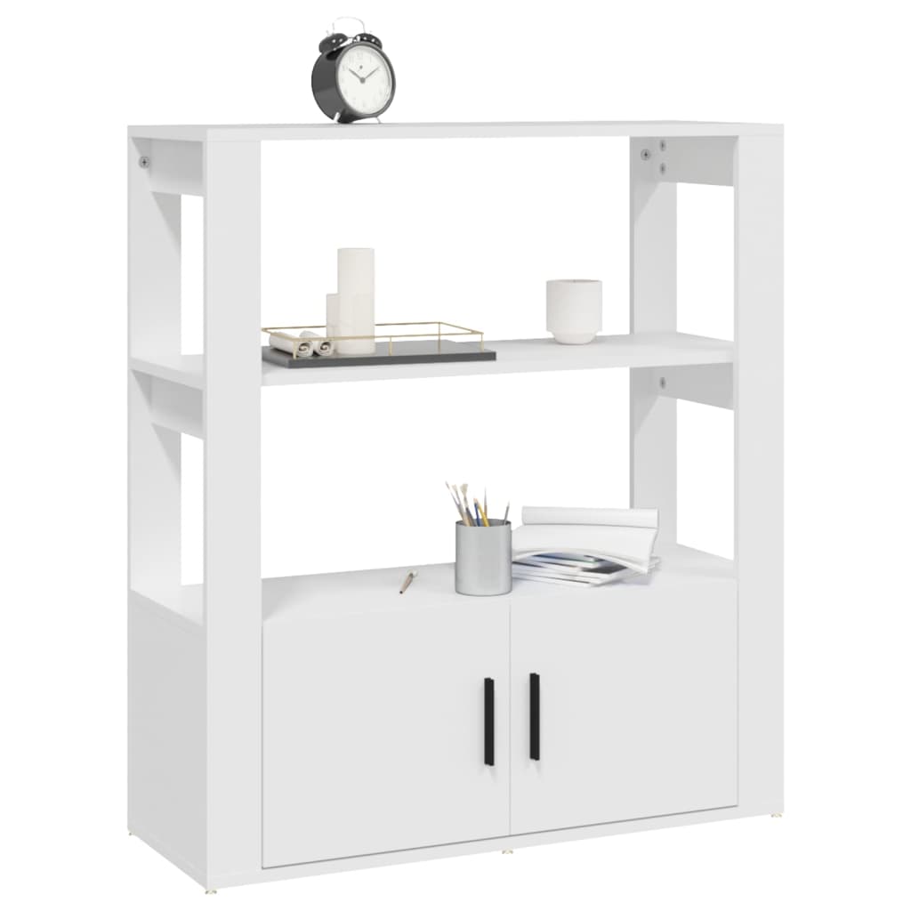 vidaXL Buffet blanc 80x30x90 cm Bois d'ingénierie