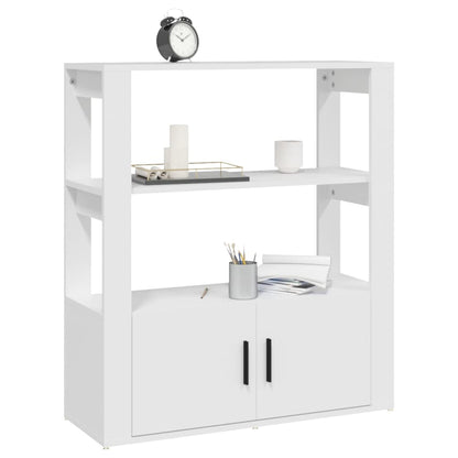 vidaXL Buffet blanc 80x30x90 cm Bois d'ingénierie