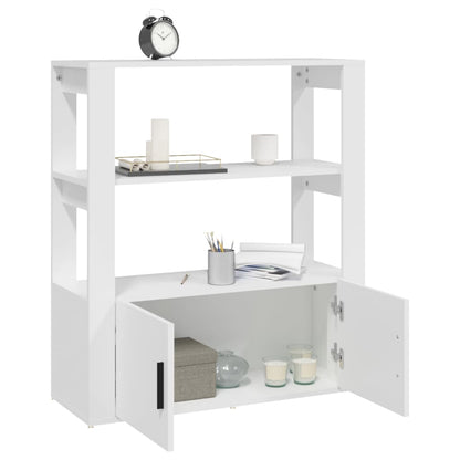 vidaXL Buffet blanc 80x30x90 cm Bois d'ingénierie