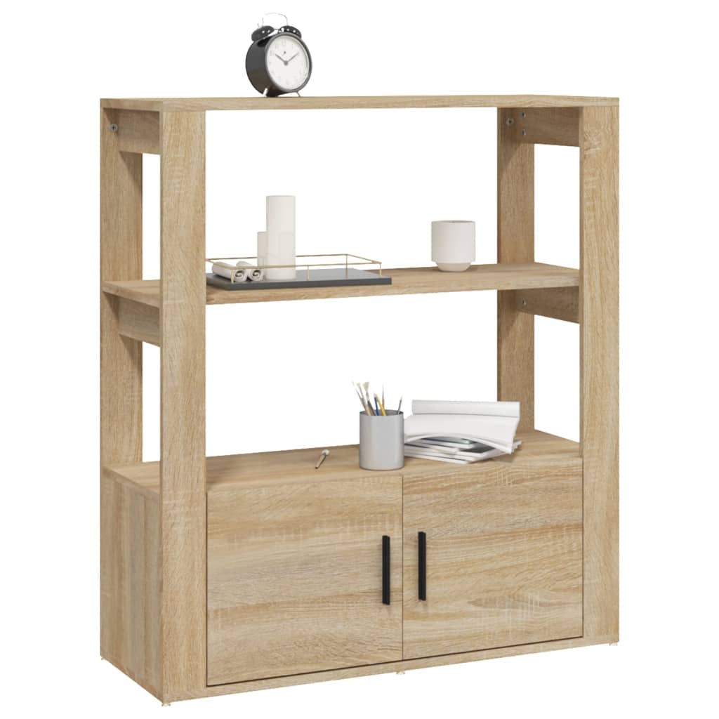 vidaXL Buffet chêne Sonoma 80x30x90 cm Bois d'ingénierie