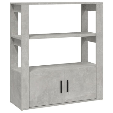 vidaXL Buffet gris béton 80x30x90 cm Bois d'ingénierie