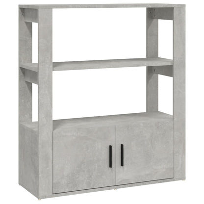 vidaXL Buffet gris béton 80x30x90 cm Bois d'ingénierie