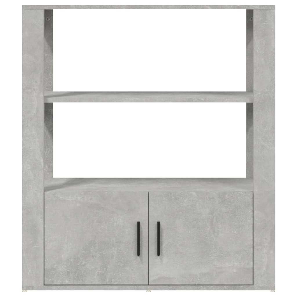 vidaXL Buffet gris béton 80x30x90 cm Bois d'ingénierie