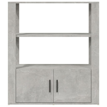 vidaXL Buffet gris béton 80x30x90 cm Bois d'ingénierie