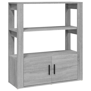 vidaXL Buffet gris Sonoma 80x30x90 cm Aggloméré