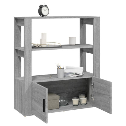 vidaXL Buffet gris Sonoma 80x30x90 cm Aggloméré
