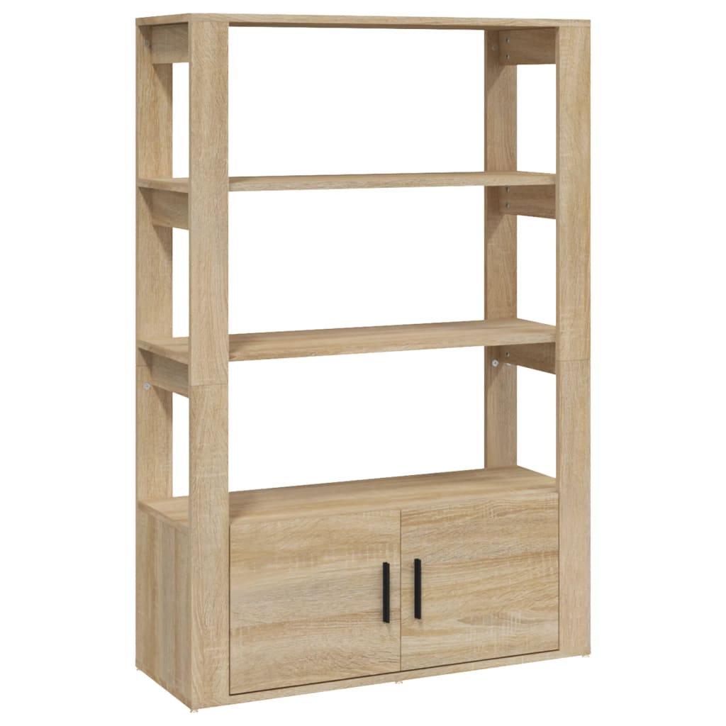 vidaXL Commode Chêne Sonoma 80x30x119,5 cm Bois d'ingénierie