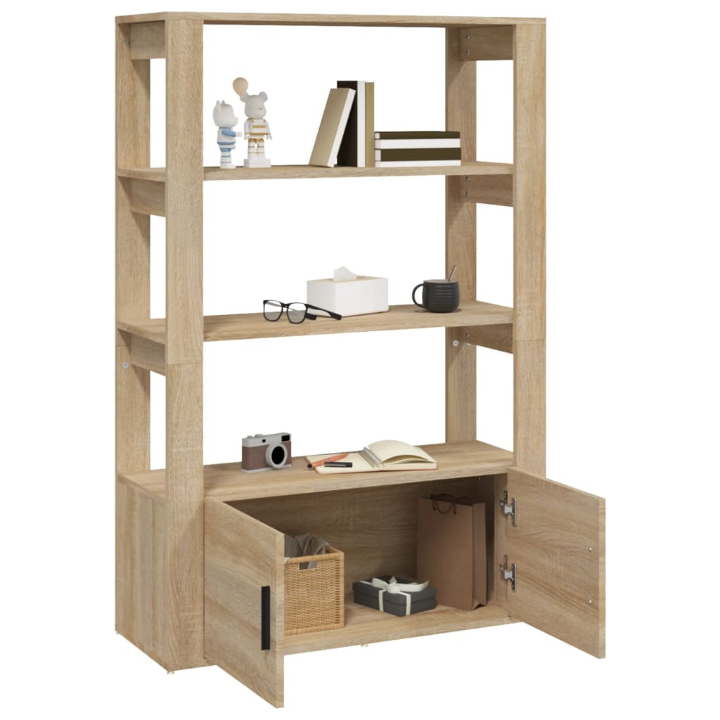 vidaXL Commode Chêne Sonoma 80x30x119,5 cm Bois d'ingénierie
