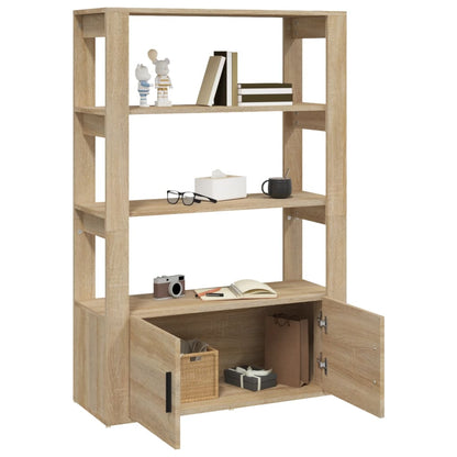 vidaXL Commode Chêne Sonoma 80x30x119,5 cm Bois d'ingénierie