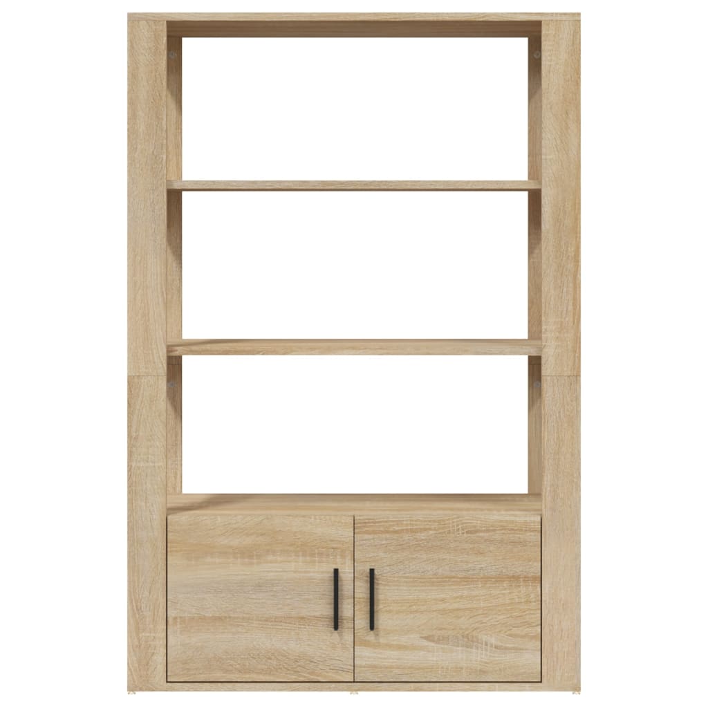 vidaXL Commode Chêne Sonoma 80x30x119,5 cm Bois d'ingénierie