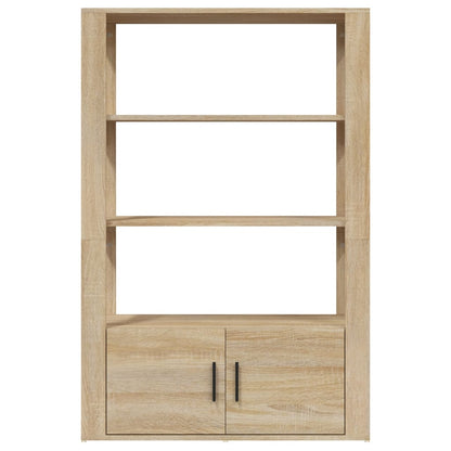 vidaXL Commode Chêne Sonoma 80x30x119,5 cm Bois d'ingénierie