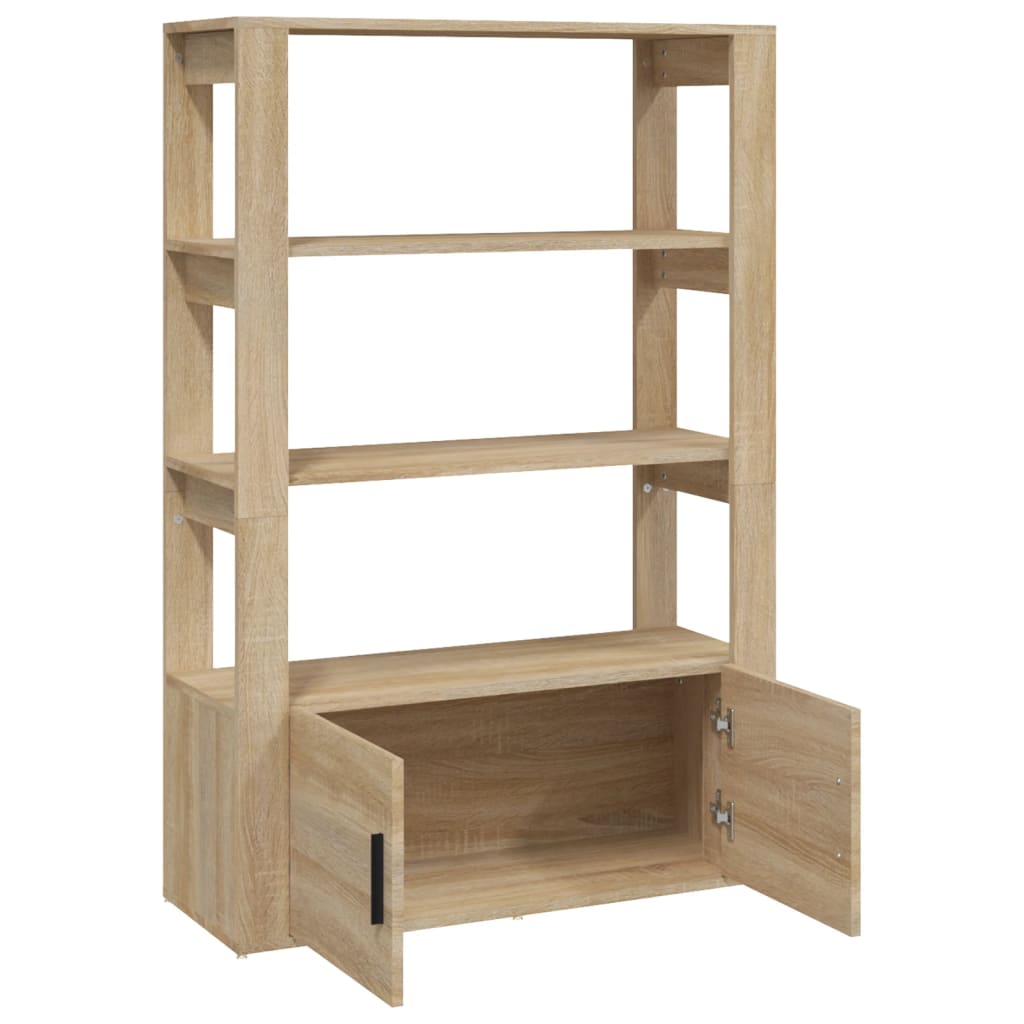vidaXL Commode Chêne Sonoma 80x30x119,5 cm Bois d'ingénierie