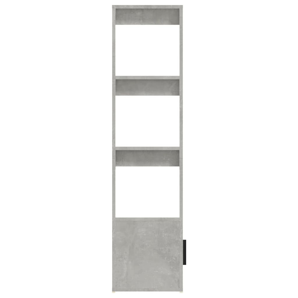 vidaXL Buffet Gris béton 80x30x119,5 cm Bois d'ingénierie
