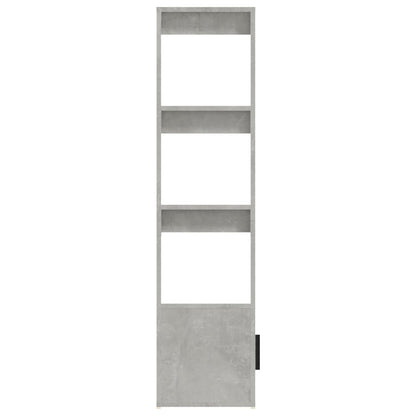 vidaXL Buffet Gris béton 80x30x119,5 cm Bois d'ingénierie
