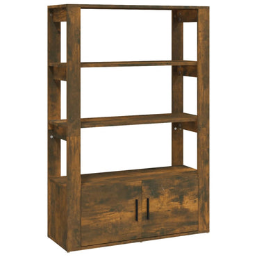 vidaXL Buffet chêne fumé 80x30x119,5 cm Bois d'ingénierie