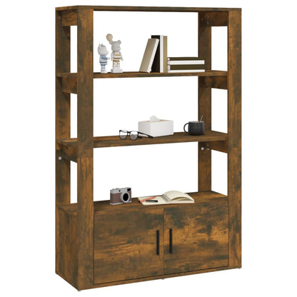 vidaXL Sideboard Räuchereiche 80x30x119,5 cm Holzwerkstoff
