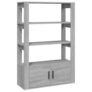 vidaXL Buffet gris Sonoma 80x30x119,5 cm Bois d'ingénierie
