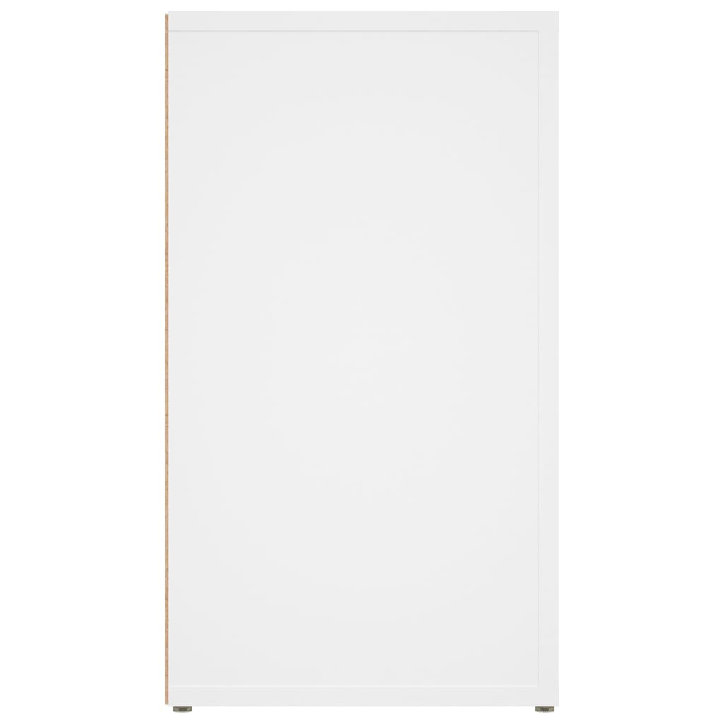 vidaXL Commode blanche 80x30x54 cm en bois d'ingénierie