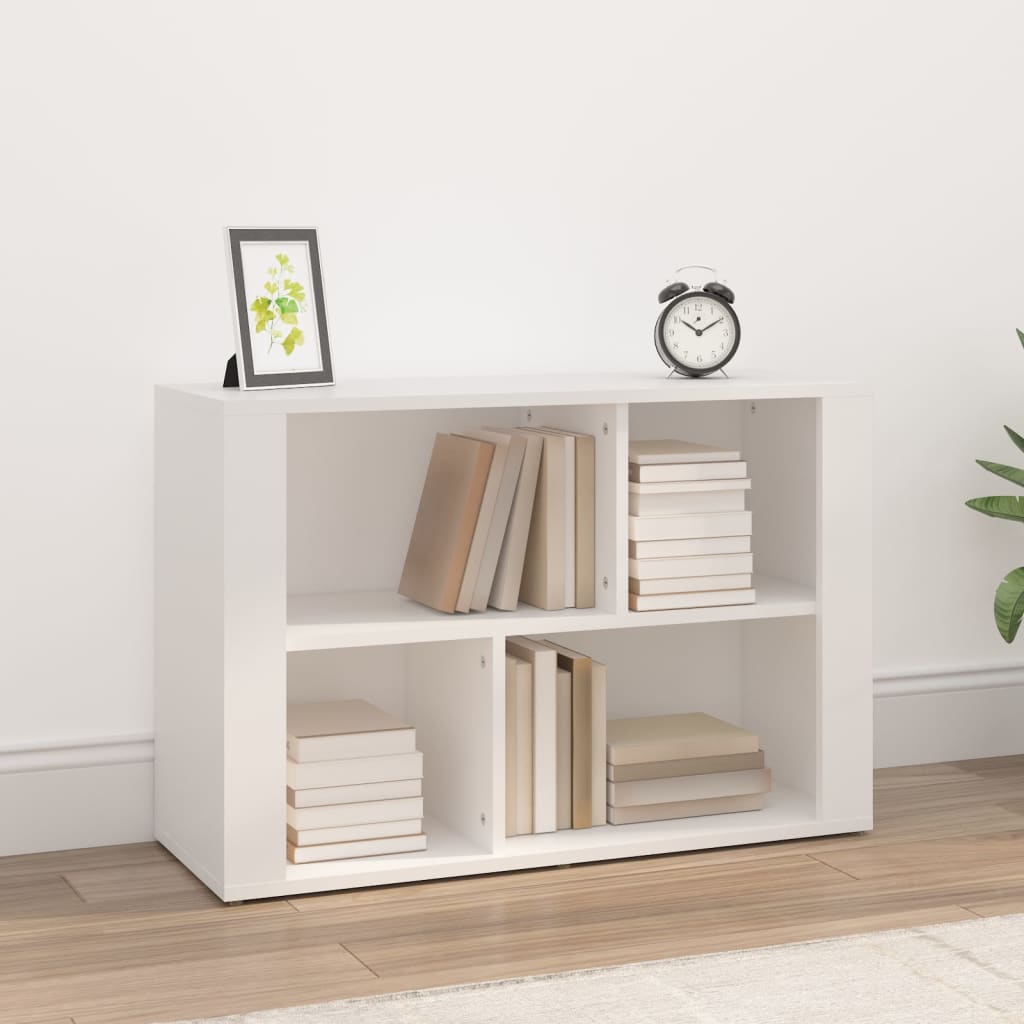 vidaXL Commode blanche 80x30x54 cm en bois d'ingénierie