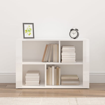 vidaXL Bahut blanc brillant 80x30x54 cm Bois d'ingénierie