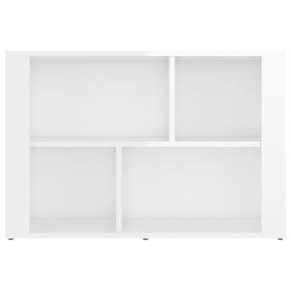 vidaXL Bahut blanc brillant 80x30x54 cm Bois d'ingénierie