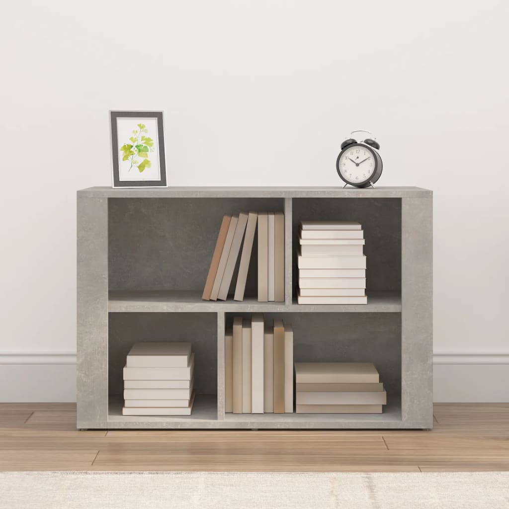 vidaXL Buffet Gris béton 80x30x54 cm Bois d'ingénierie