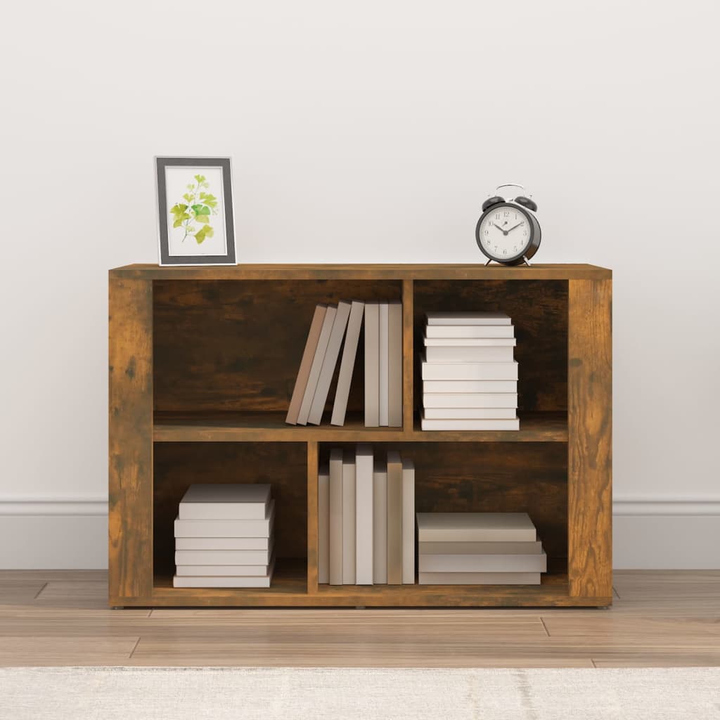 vidaXL Buffet chêne fumé 80x30x54 cm bois d'ingénierie