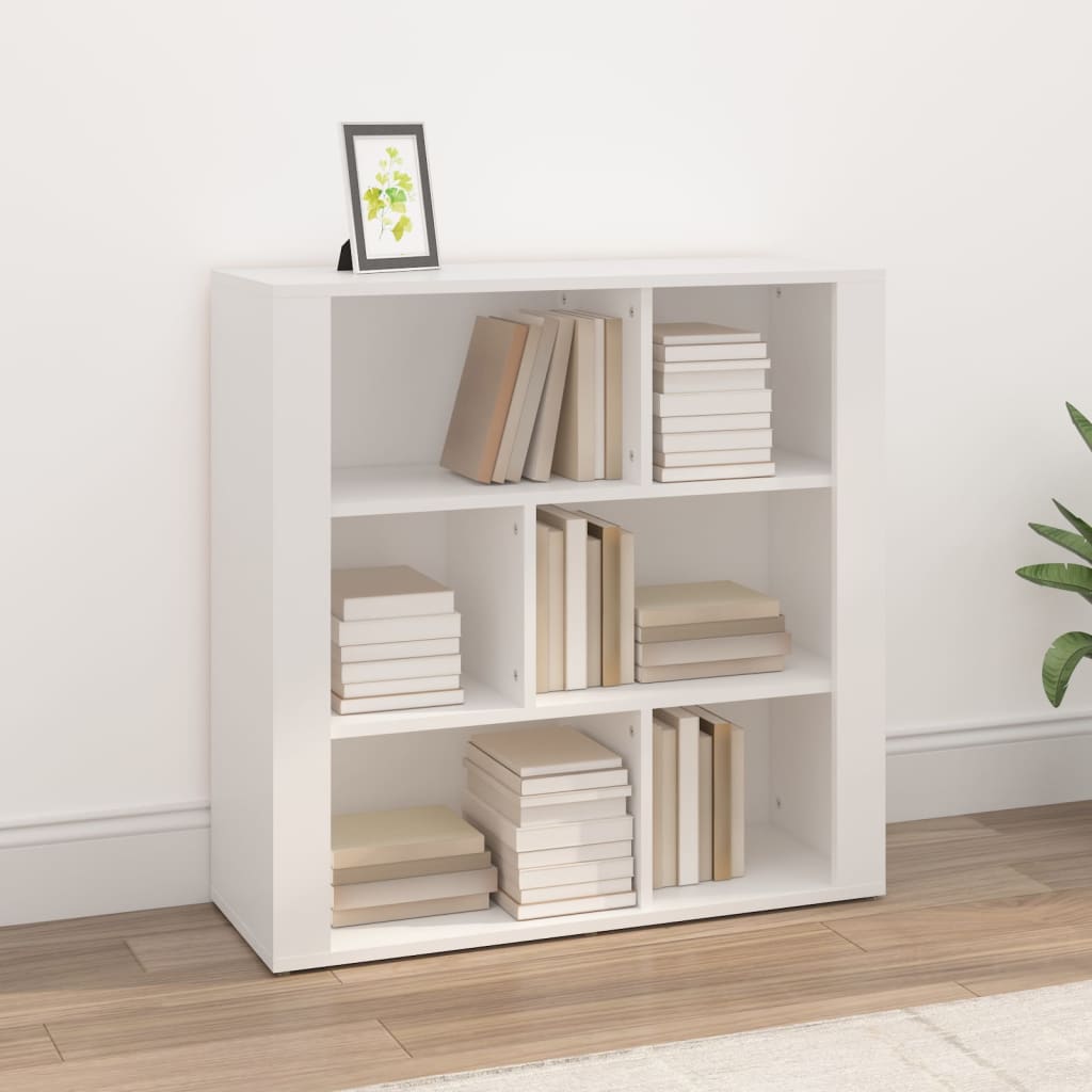 vidaXL Buffet blanc 80x30x80 cm Bois d'ingénierie