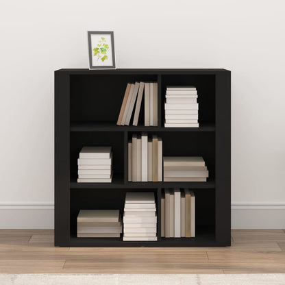vidaXL Buffet noir 80x30x80 cm Bois d'ingénierie