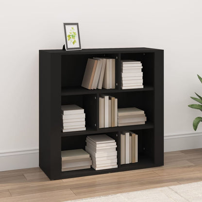 vidaXL Buffet noir 80x30x80 cm Bois d'ingénierie