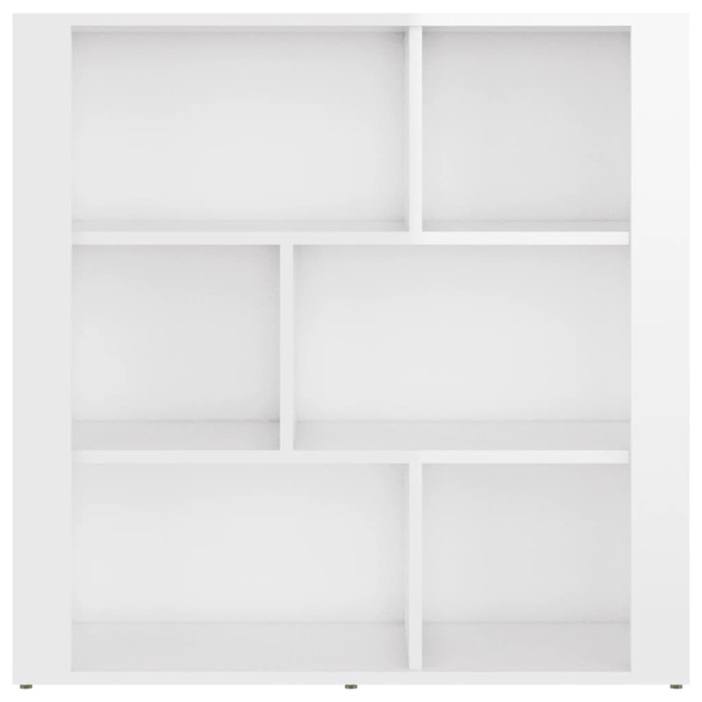 vidaXL Buffet haut brillant blanc 80x30x80 cm Bois d'ingénierie