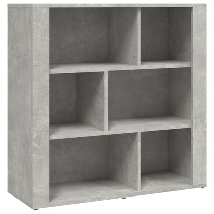 vidaXL Buffet bas en bois d'ingénierie gris béton 80x30x80 cm