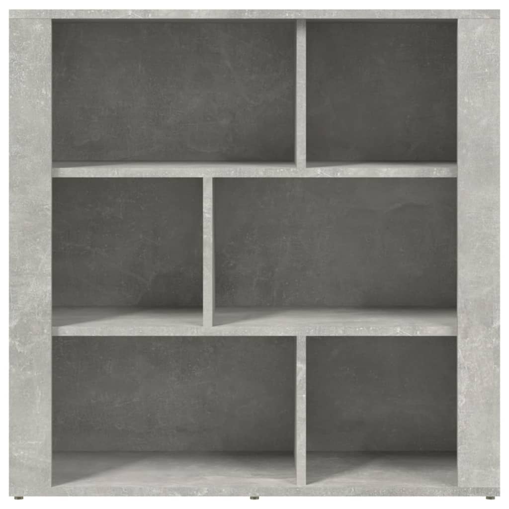 vidaXL Buffet bas en bois d'ingénierie gris béton 80x30x80 cm
