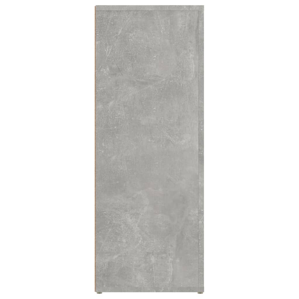 vidaXL Buffet bas en bois d'ingénierie gris béton 80x30x80 cm