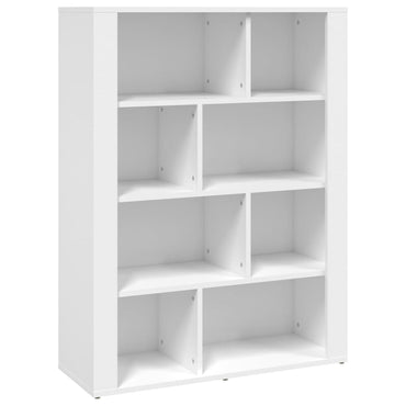 vidaXL Commode blanche 80x30x106 cm en bois d'ingénierie