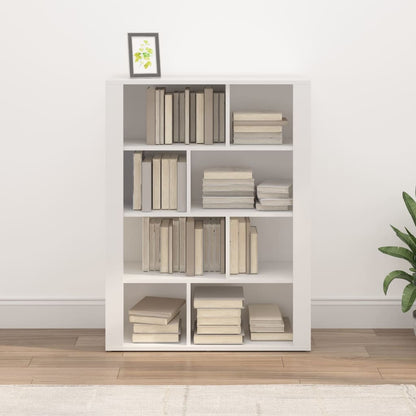 vidaXL Commode blanche 80x30x106 cm en bois d'ingénierie