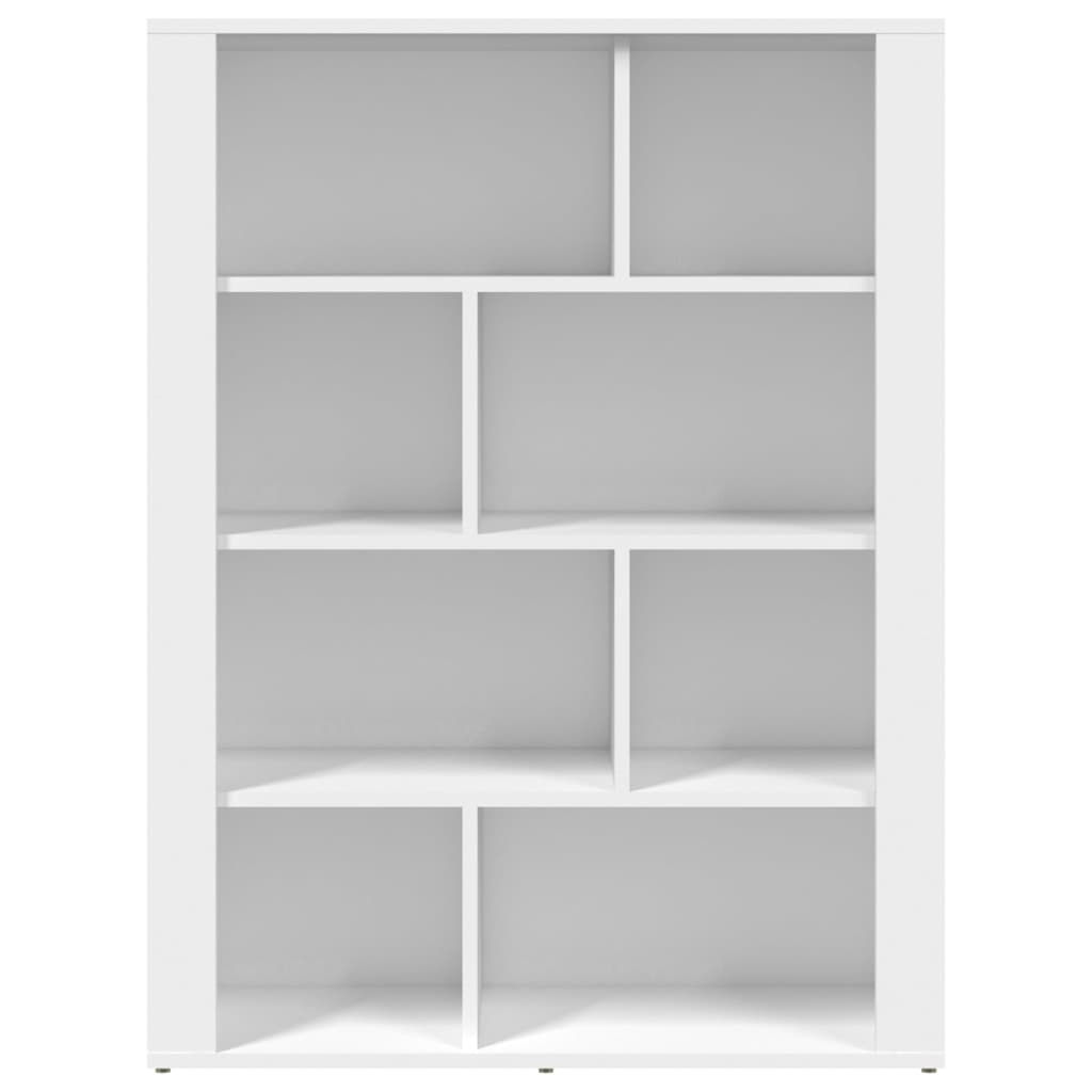 vidaXL Commode blanche 80x30x106 cm en bois d'ingénierie