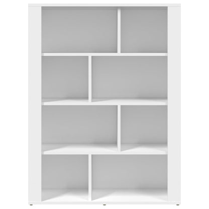 vidaXL Commode blanche 80x30x106 cm en bois d'ingénierie