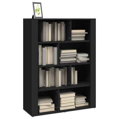 vidaXL Bahut noir 80x30x106 cm en bois d'ingénierie