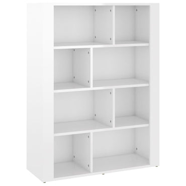 vidaXL Bahut blanc brillant 80x30x106 cm Aggloméré