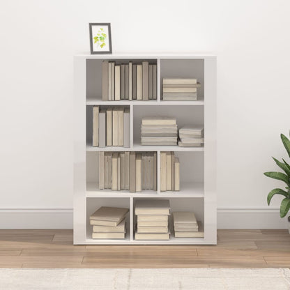 vidaXL Bahut blanc brillant 80x30x106 cm Aggloméré