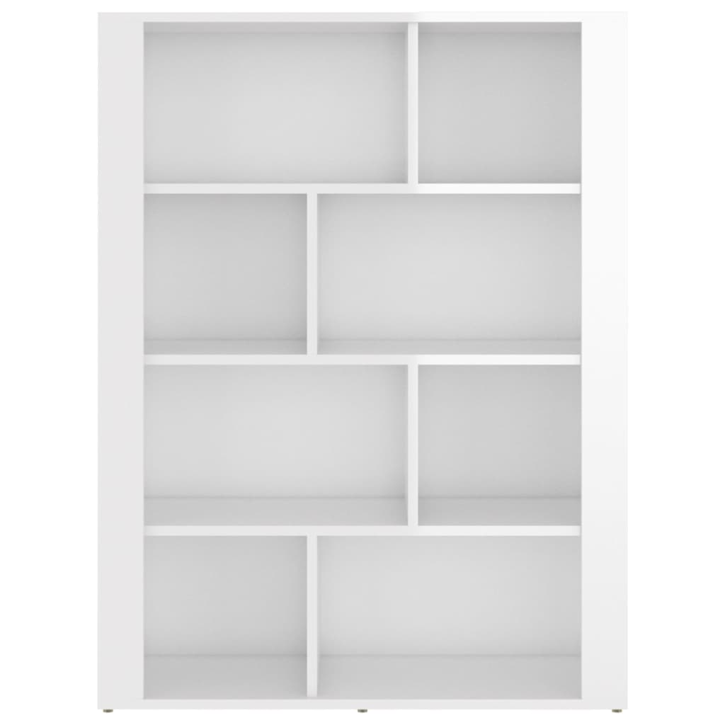 vidaXL Bahut blanc brillant 80x30x106 cm Aggloméré