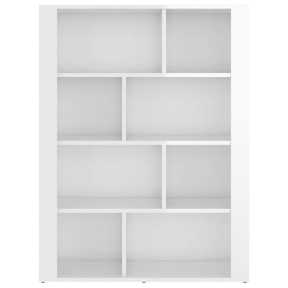 vidaXL Bahut blanc brillant 80x30x106 cm Aggloméré