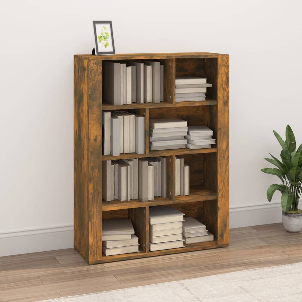 vidaXL Buffet en chêne fumé 80x30x106 cm Bois d'ingénierie