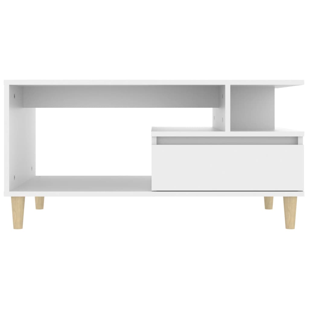 vidaXL Couchtisch Weiß 90x49x45 cm Holzwerkstoff