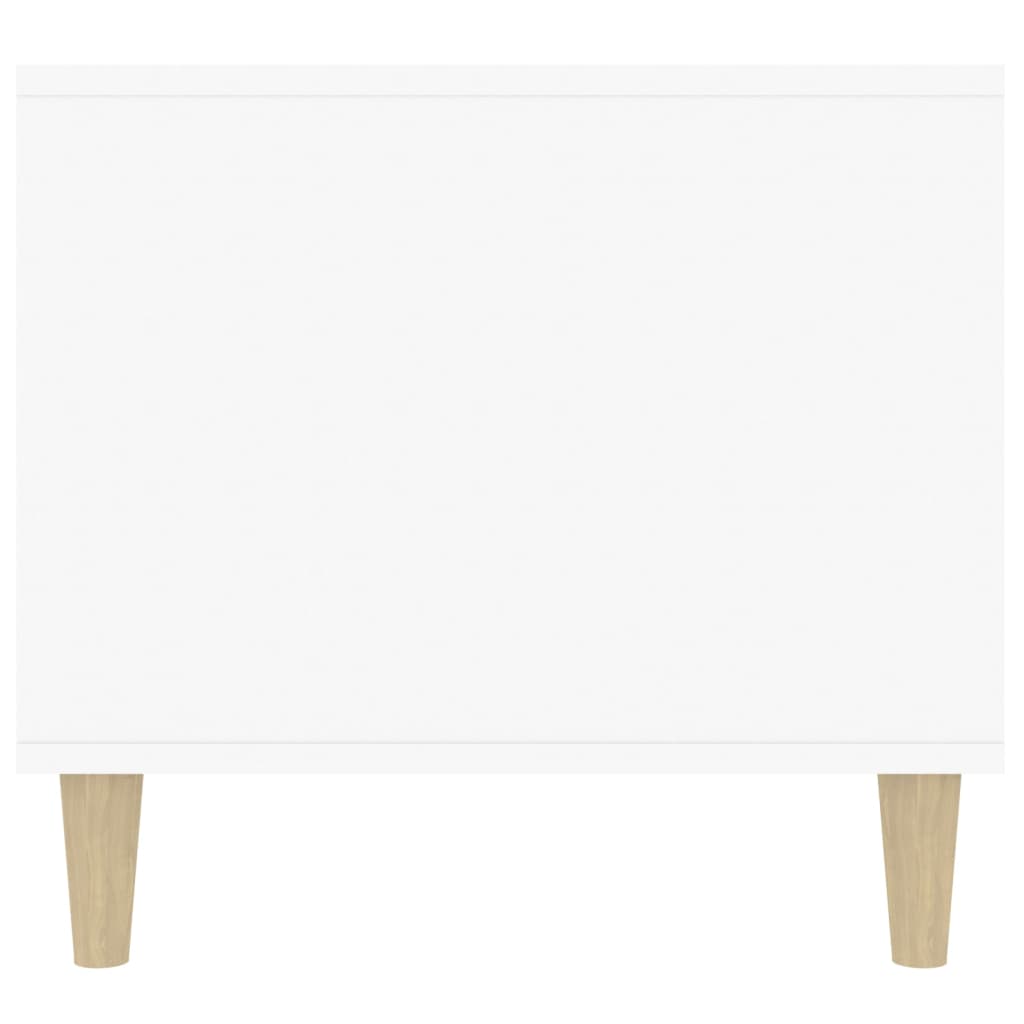 vidaXL Couchtisch Hochglanz-Weiß 90x49x45 cm Holzwerkstoff