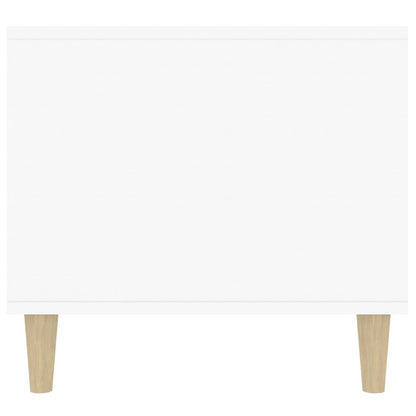vidaXL Couchtisch Hochglanz-Weiß 90x49x45 cm Holzwerkstoff