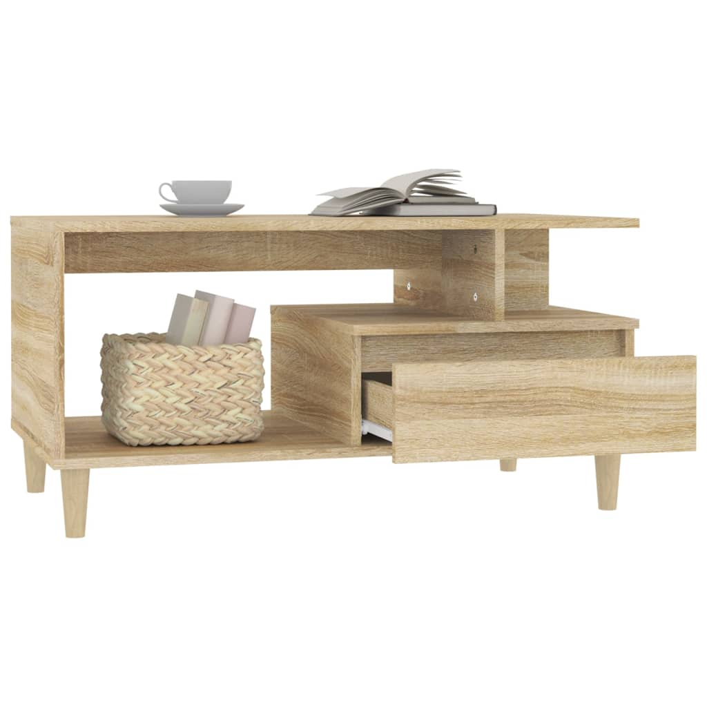 vidaXL Couchtisch Sonoma-Eiche 90x49x45 cm Holzwerkstoff