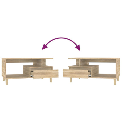 vidaXL Couchtisch Sonoma-Eiche 90x49x45 cm Holzwerkstoff
