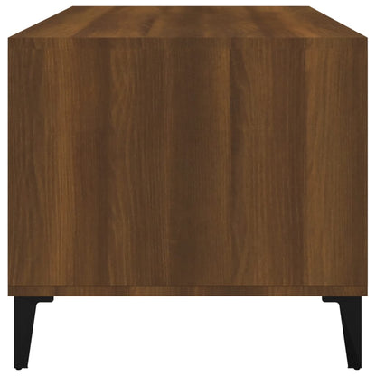vidaXL Table basse aspect chêne marron 90x49x45 cm Aggloméré